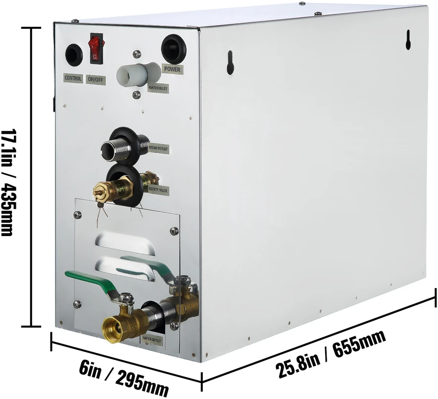 VEVOR 9 kW garo generatorius spa ir saunai
