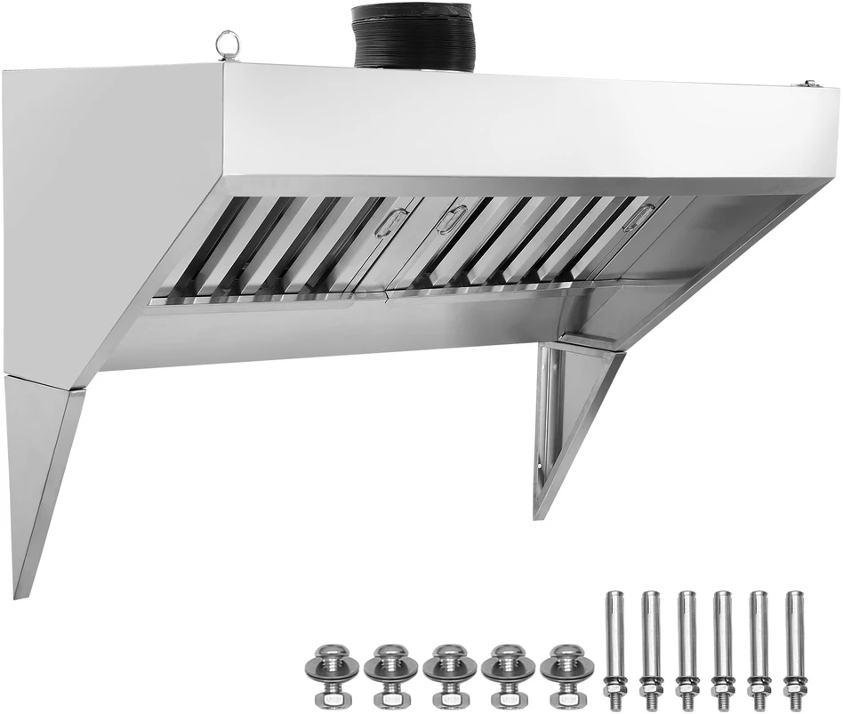 Gartraukis VEVOR komercinė ištraukimo gaubtas 120 cm restorane