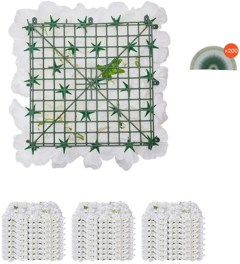 VEVOR 3D gėlių sienų panelės 24 vnt vestuvėms