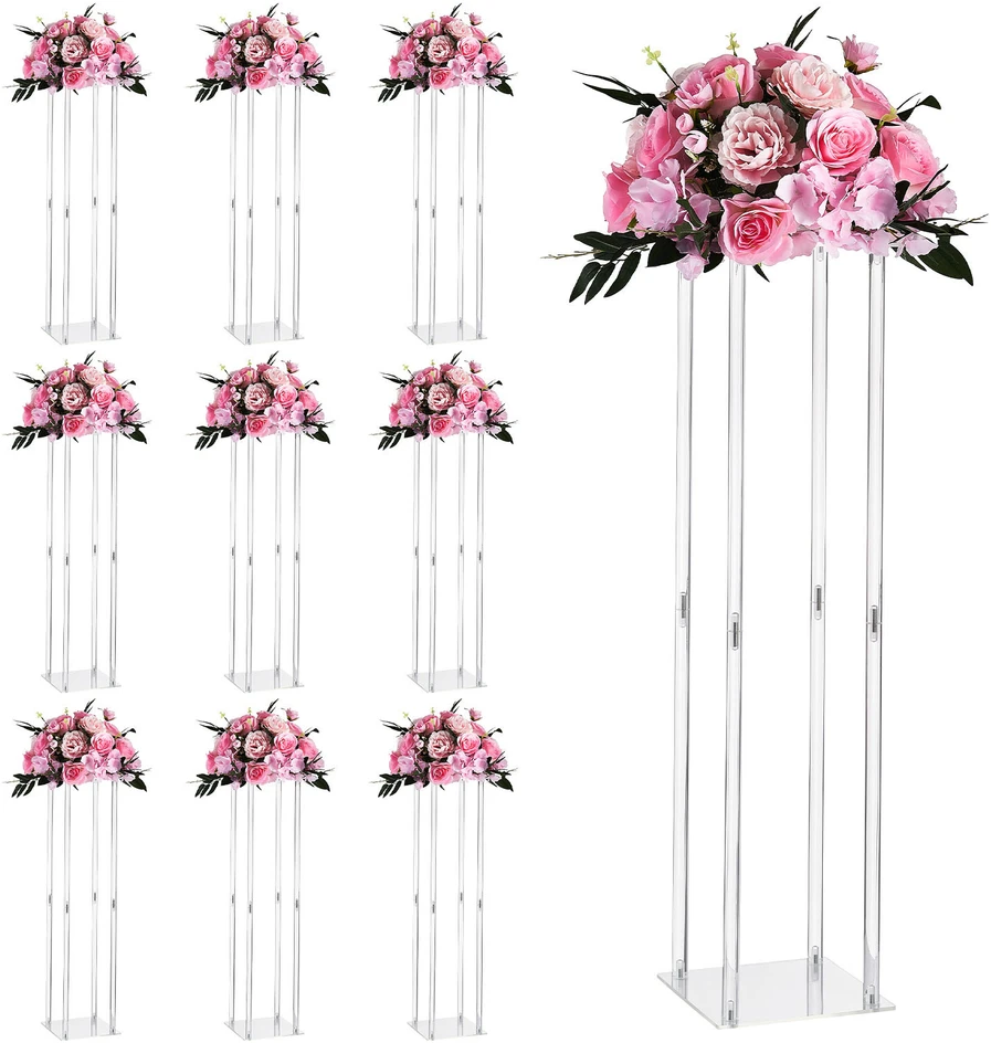 VEVOR Vestuvių gėlių stovai, 10 vnt., 80 cm