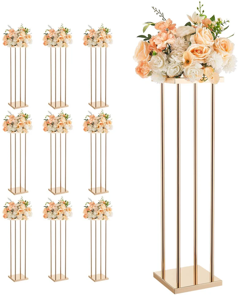 VEVOR Vestuvių gėlių stovai, 10 vnt, 80 cm