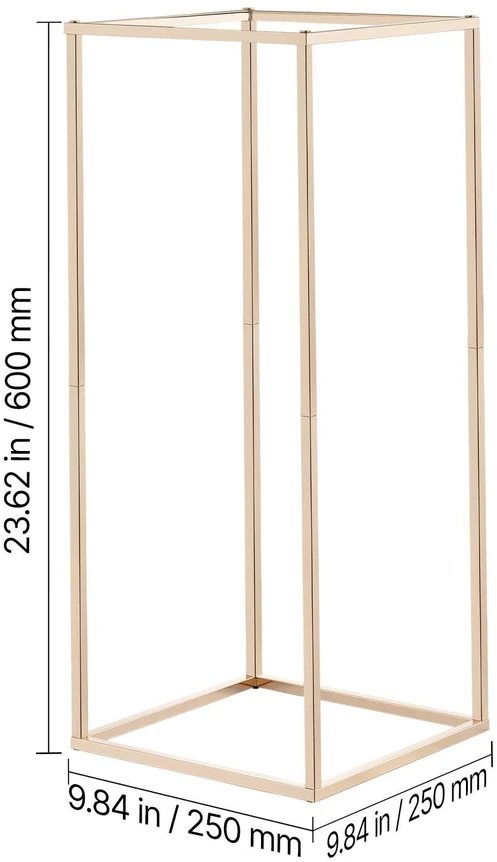 VEVOR 60 cm aukso gėlių stovas vestuvėms