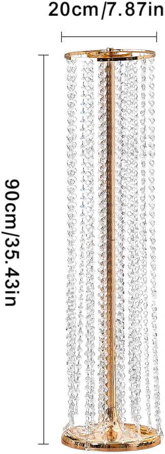 VEVOR 4 vnt. 90 cm aukščio krištolinis vestuvių stovas