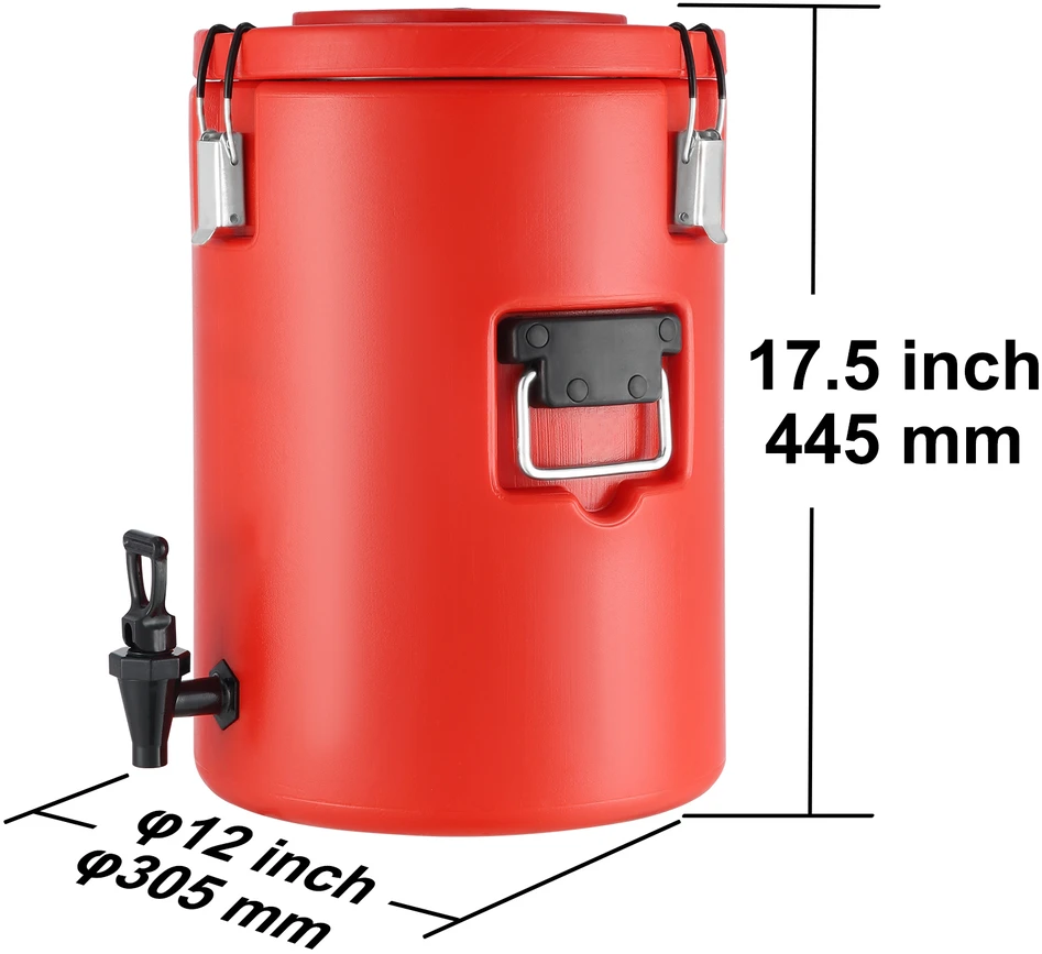 VEVOR Nerūdijančio plieno gėrimų dispenseris, 17,2 l