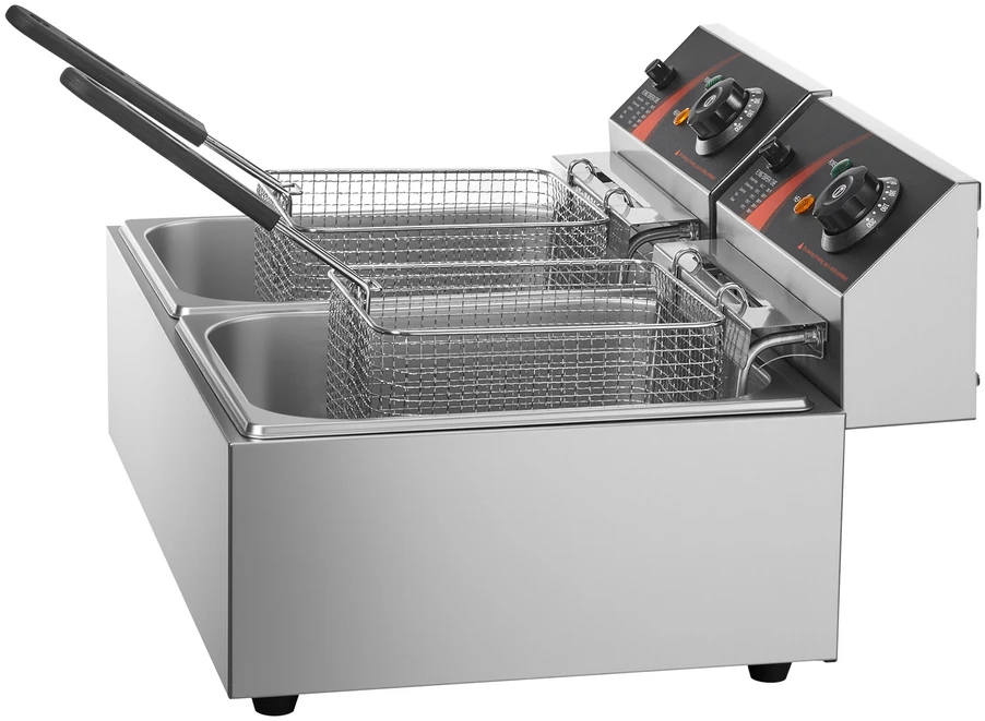 VEVOR Elektrinė 12L gruzdintuvė su dviem krepšeliais