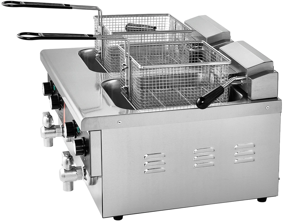 VEVOR Elektrinė dviguba gruzdintuvė 3000W stalviršiuje