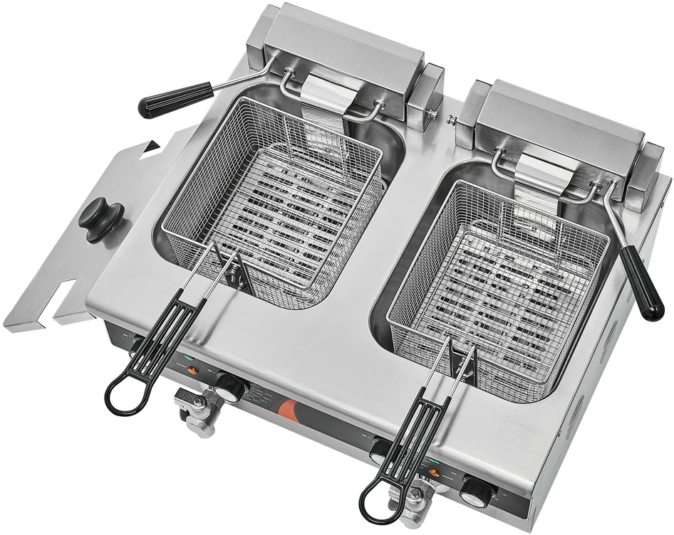 VEVOR Elektrinė dviguba gruzdintuvė 3000W stalviršiuje