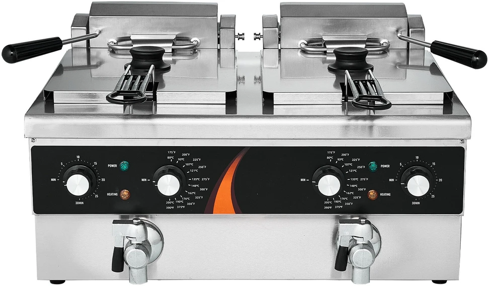 VEVOR Elektrinė dviguba gruzdintuvė 3000W stalviršiuje