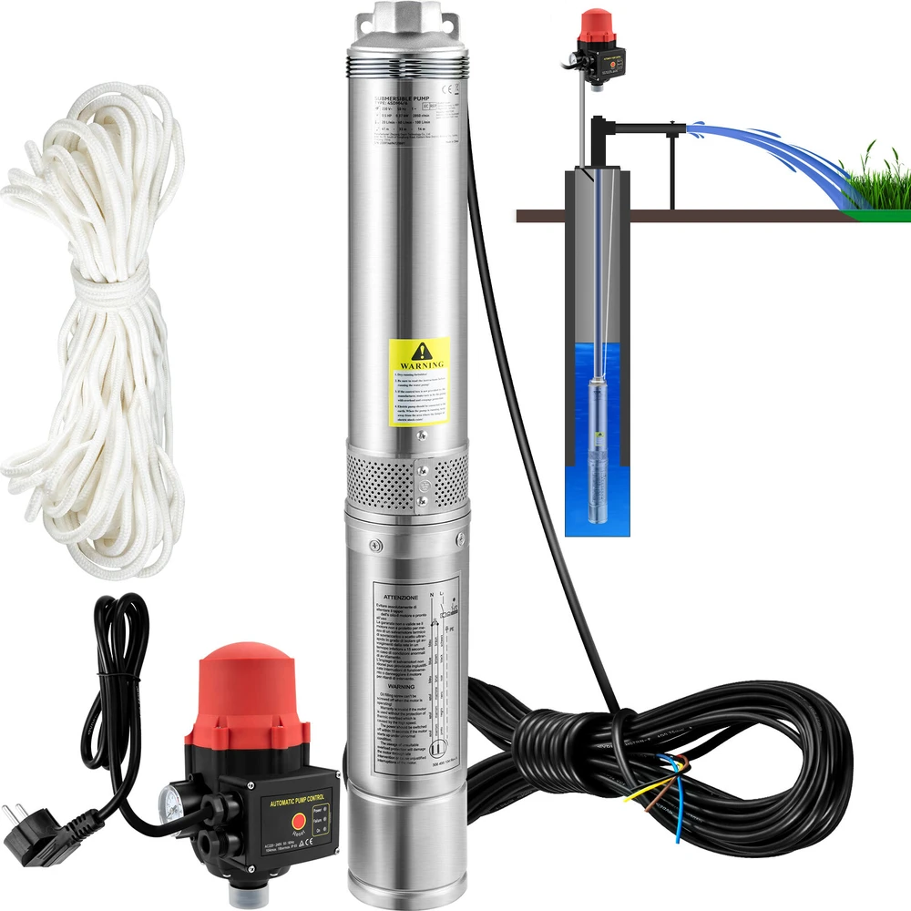 VEVOR Giluminis vandens siurblys 550W 230V