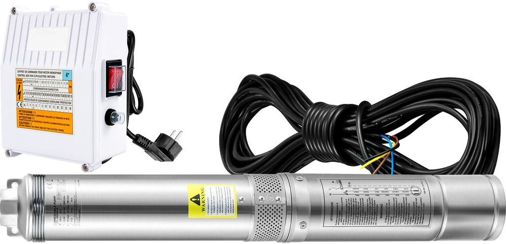 VEVOR Giluminis panardinamasis siurblys, 1100W, 230V, 190L/min 57m