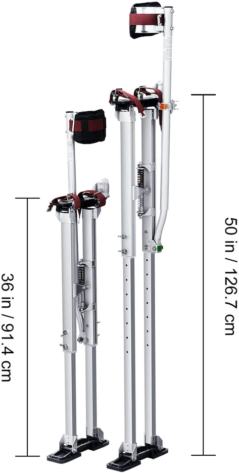 VEVOR Reguliuojami aliuminiai kojokai gipso kartonui 91-127 cm