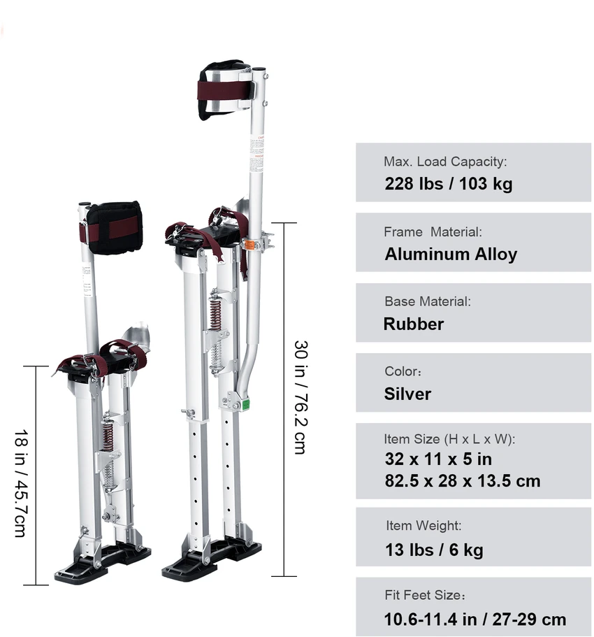 VEVOR Gipso kartono pakilimų įrenginys, 45,7–76,2 cm