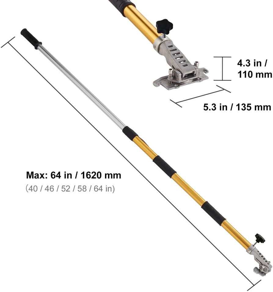 VEVOR Gipso kartono dėžutės laikiklis, 102-162 cm