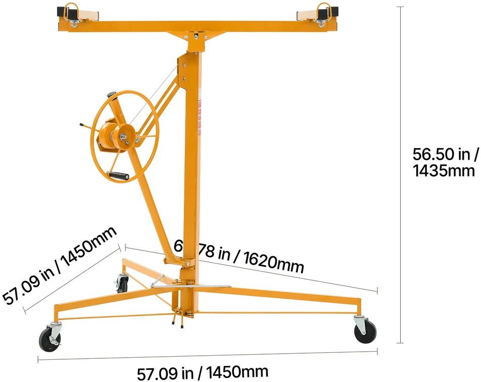 VEVOR 3353 mm gipso kartono keltuvas su reguliuojama teleskopine rankena