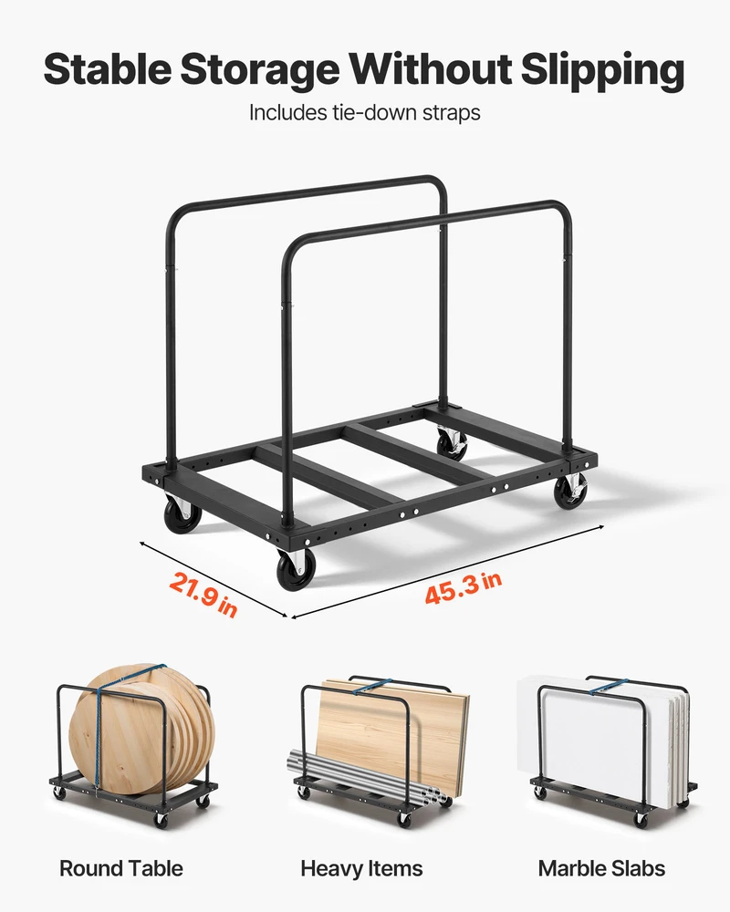 VEVOR Gipso kartono vežimėlis, 816 kg apkrova