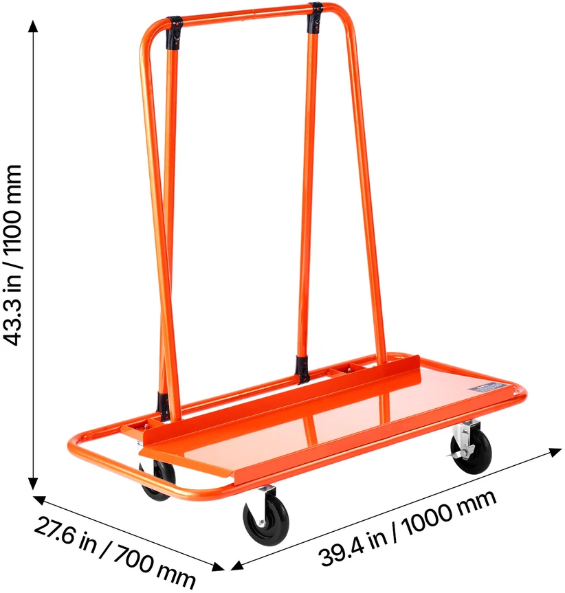 VEVOR Gipskartonio vežimėlis su 816kg apkrova
