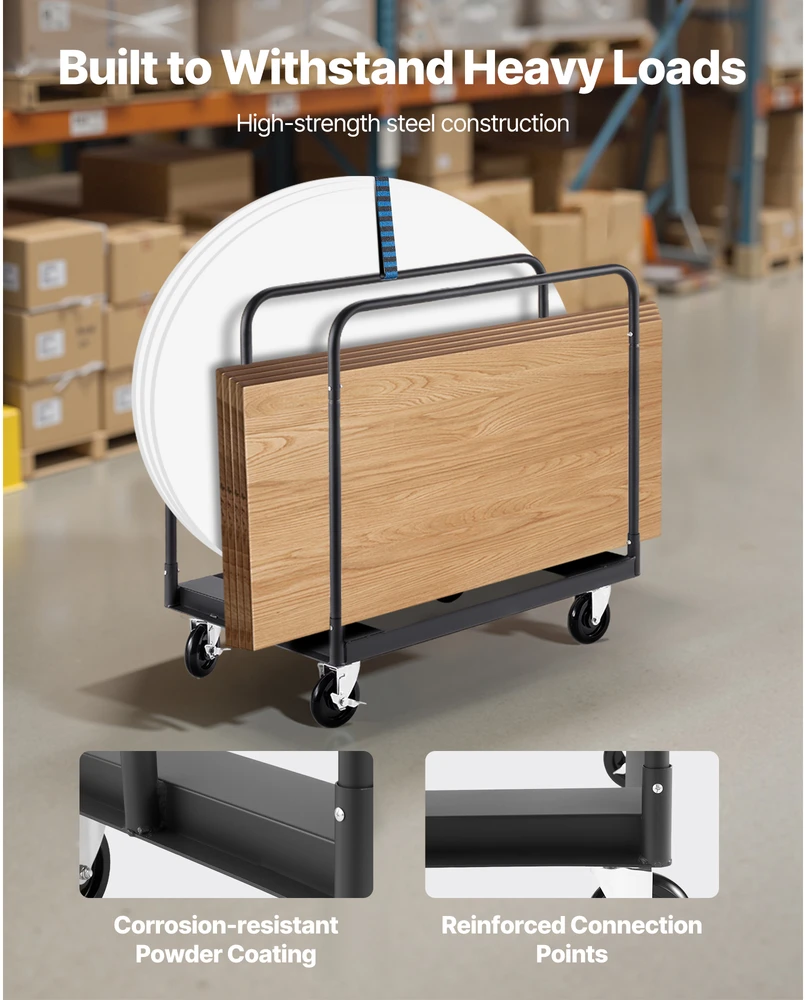 VEVOR Gipso kartono vežimėlis su 816 kg apkrova