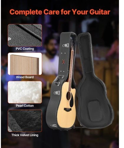 VEVOR Akustinės gitaros dėklas su spyna
