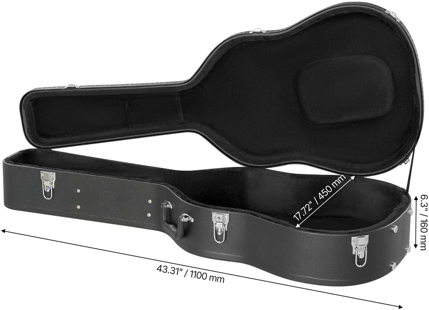 VEVOR Akustinės gitaros dėklas su spyna