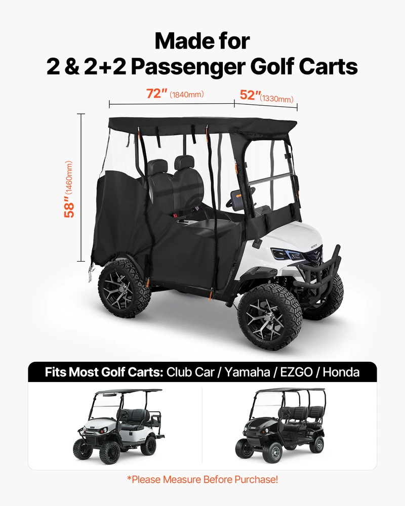VEVOR Golf automobilių gaubtas 2&2+2 keleiviams