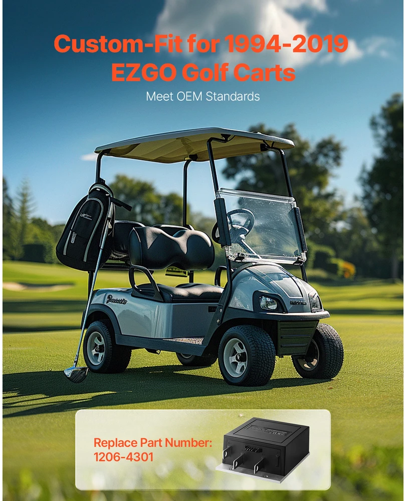 VEVOR Golf vežimėlio valdiklis 36V 350A EZGO modeliams