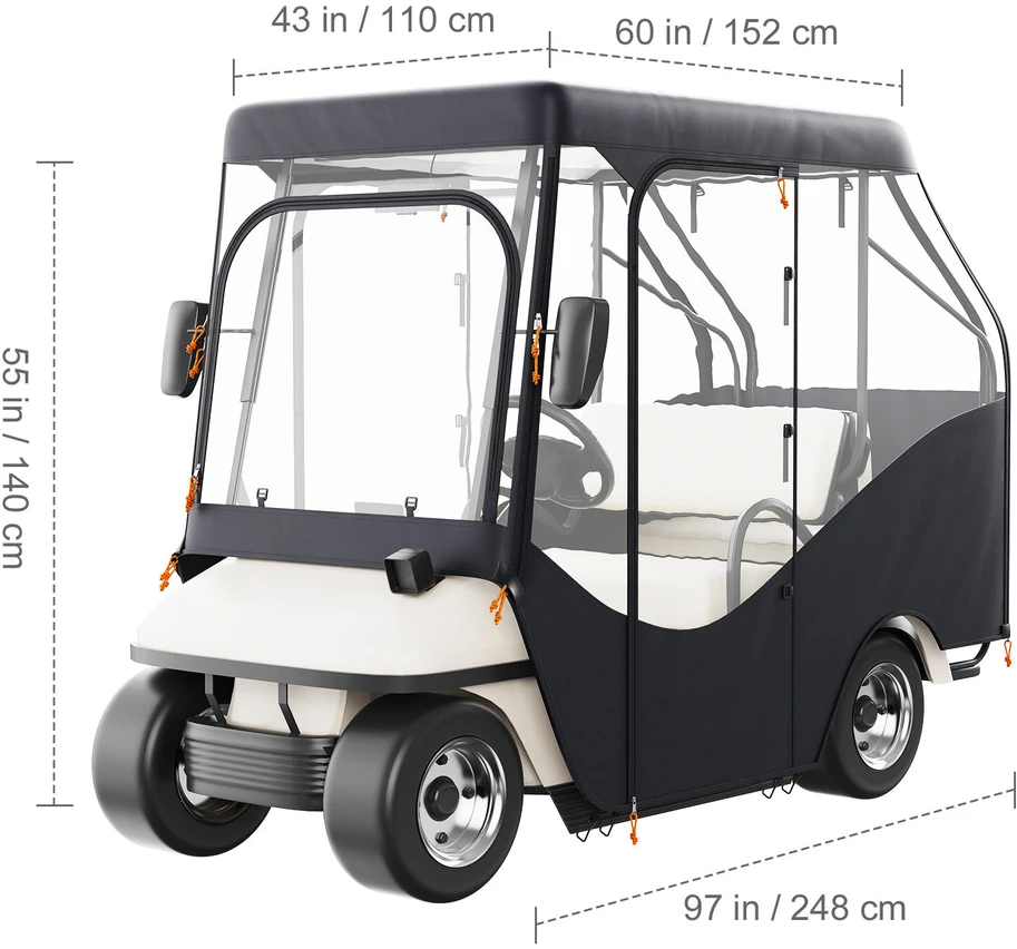 VEVOR Keturių vietų golfų vežimėlių dangtis