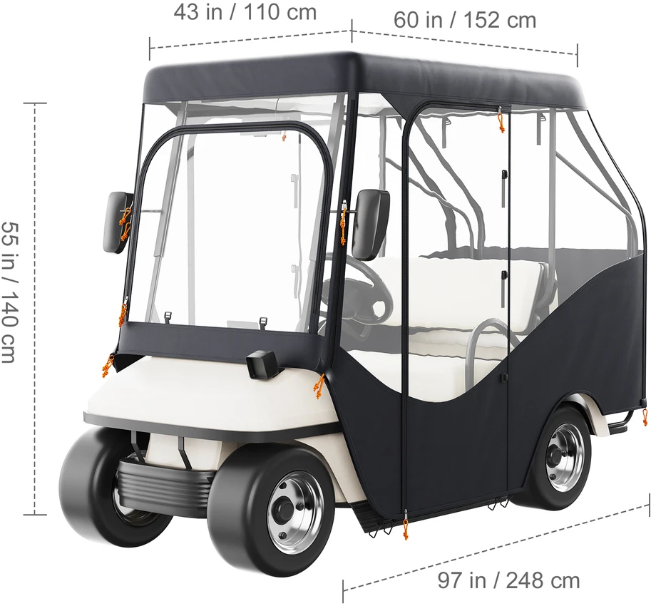 VEVOR Keturių vietų golfų vežimėlių dangtis