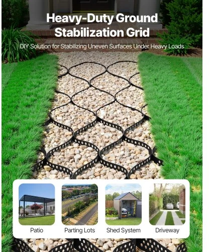 Vevor 2 cm gylio geotinklas žvyro stabilizavimui
