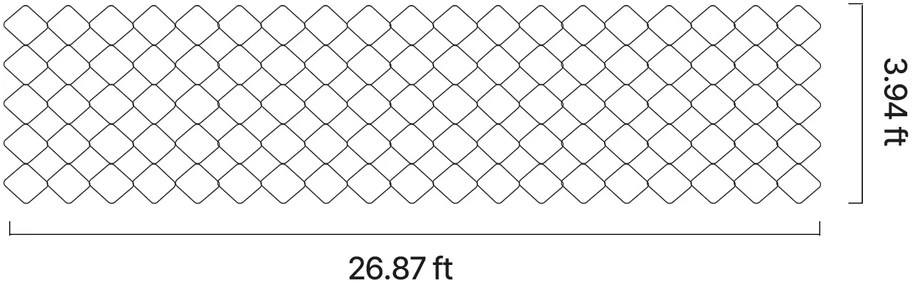 VEVOR žemės tinklelis 50 mm gylio geotinklo plokštė