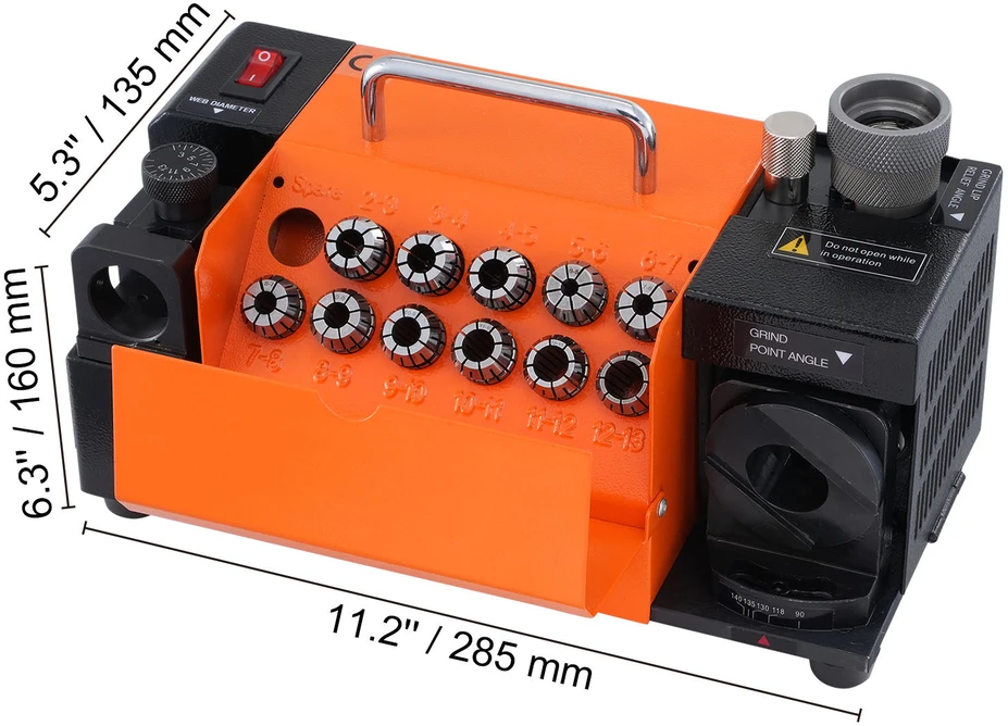 VEVOR Grąžtų galąstuvas MR-13A 3-13 mm