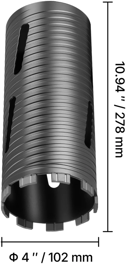VEVOR Deimantinis gręžimo antgalis 102 mm