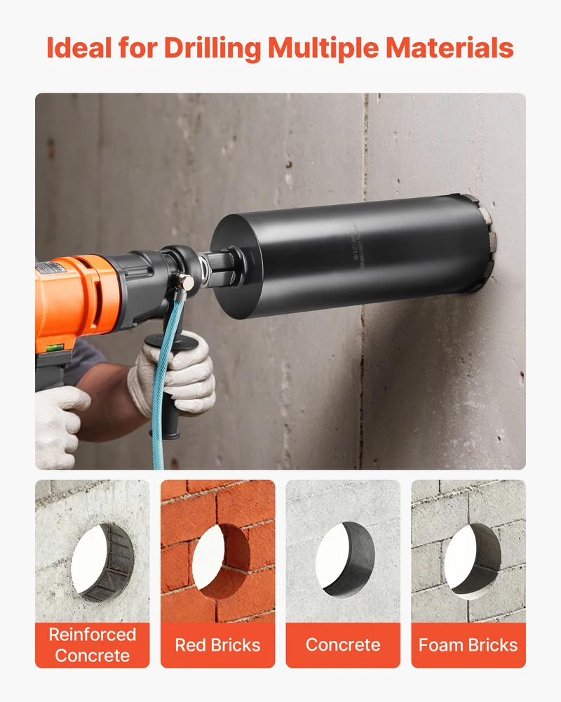 VEVOR Griovelio gręžtuvėlis betonui ir mūrui 127 mm