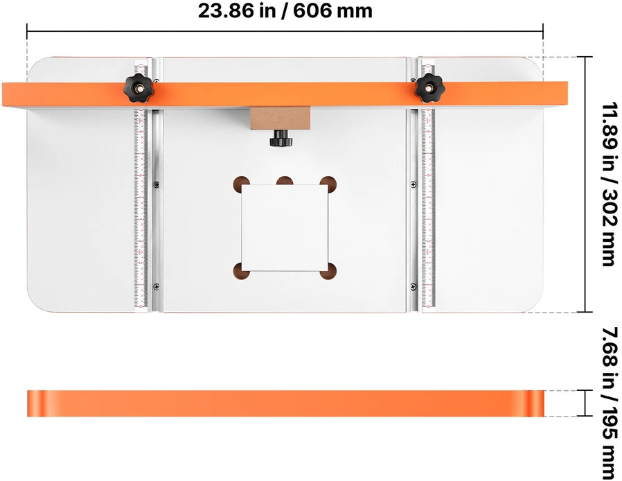 VEVOR Gręžimo staklių stalas 605 x 300 mm