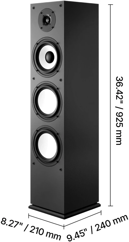 Namų kino sistema VEVOR Grindinė kolonėlė 200W
