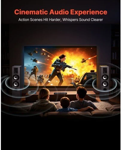 Namų kino sistema VEVOR grindinės trijų juostų kolonėlės 145 W