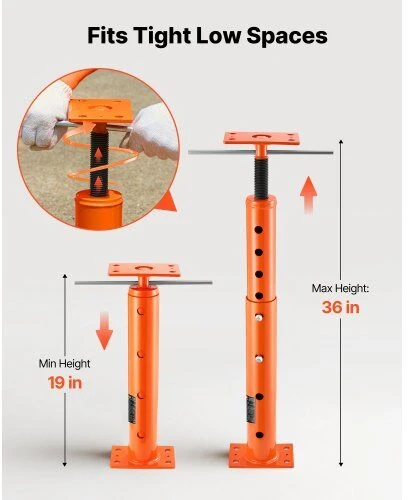 VEVOR Reguliuojamas grindų kėlimo stulpas 48-91 cm