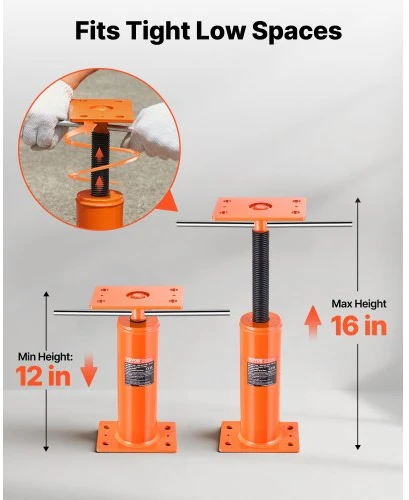 VEVOR Reguliuojamas grindų kėlimo lizdas, aukštis 30–41 cm