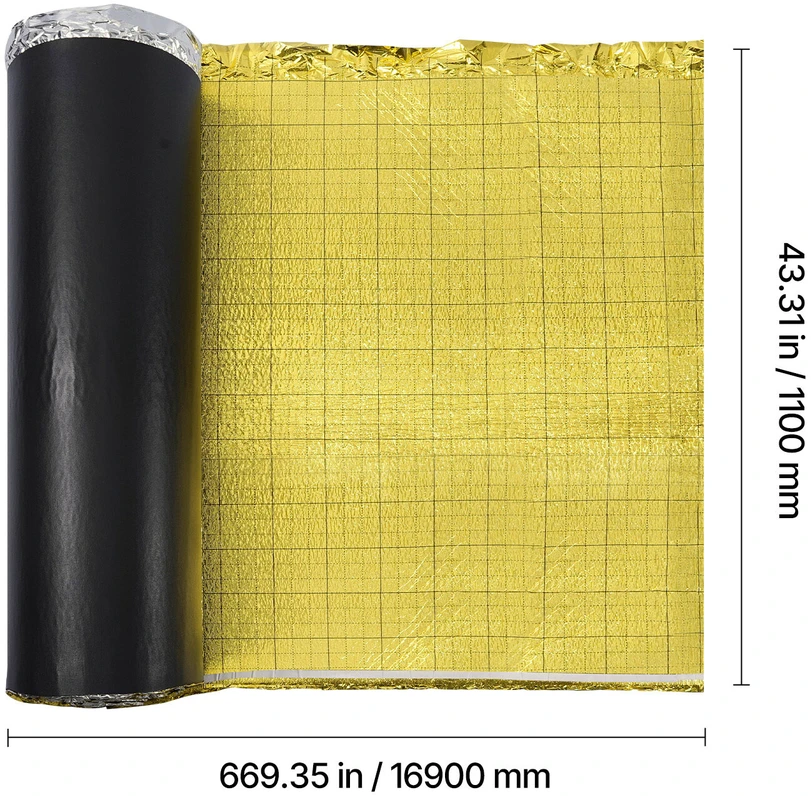 VEVOR Grindų paklotas su garų barjeru 18,6 m²