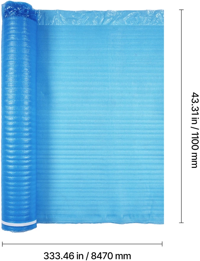 VEVOR 2mm garso izoliacija grindims 55,8 m²