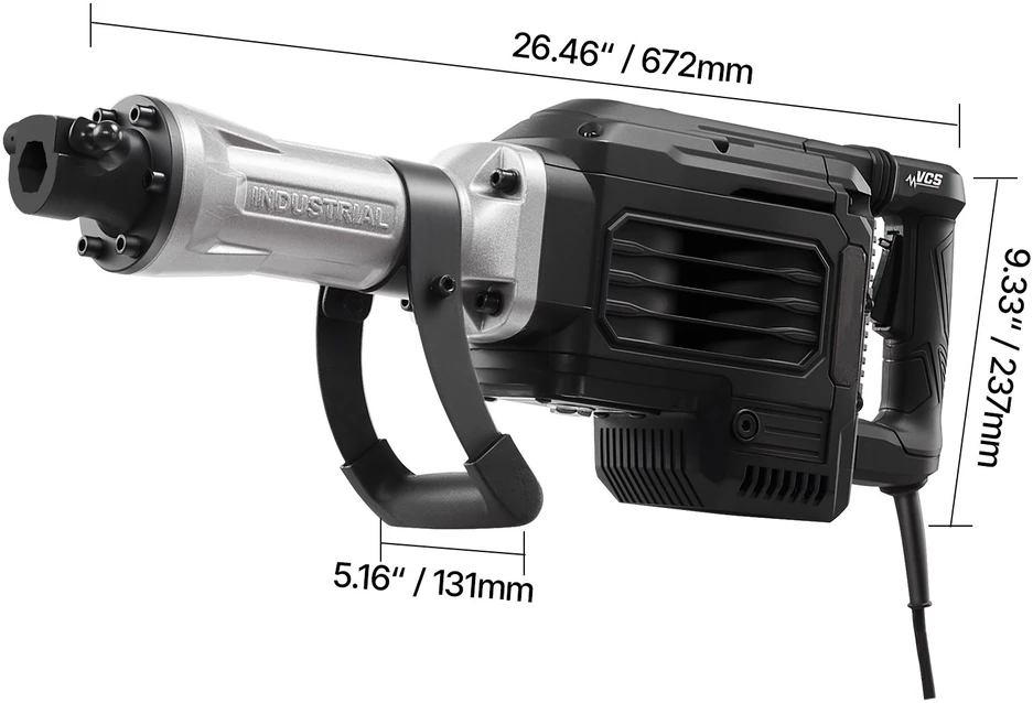 VEVOR Elektrinis demontavimo kūjis 3000 W, 1700 BPM