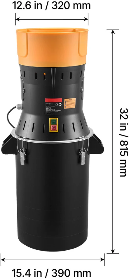 VEVOR Elektrinė grūdų malūnėlis 600W 25L talpos