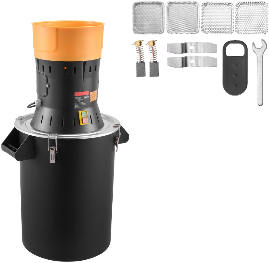 VEVOR Elektrinis grūdų malūnas, 600W galingumas, 53L talpa
