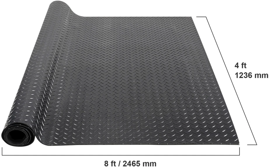 VEVOR Garažo grindų danga guminė ritinėlis 1,24x2,47m