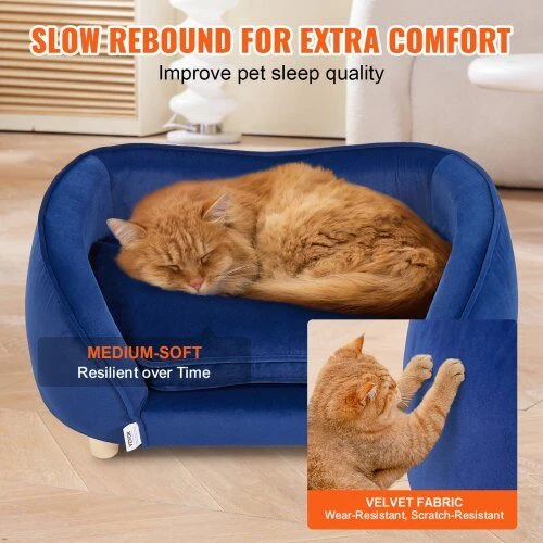 VEVOR Tamsiai mėlyna augintinio sofa, 37 kg svoris
