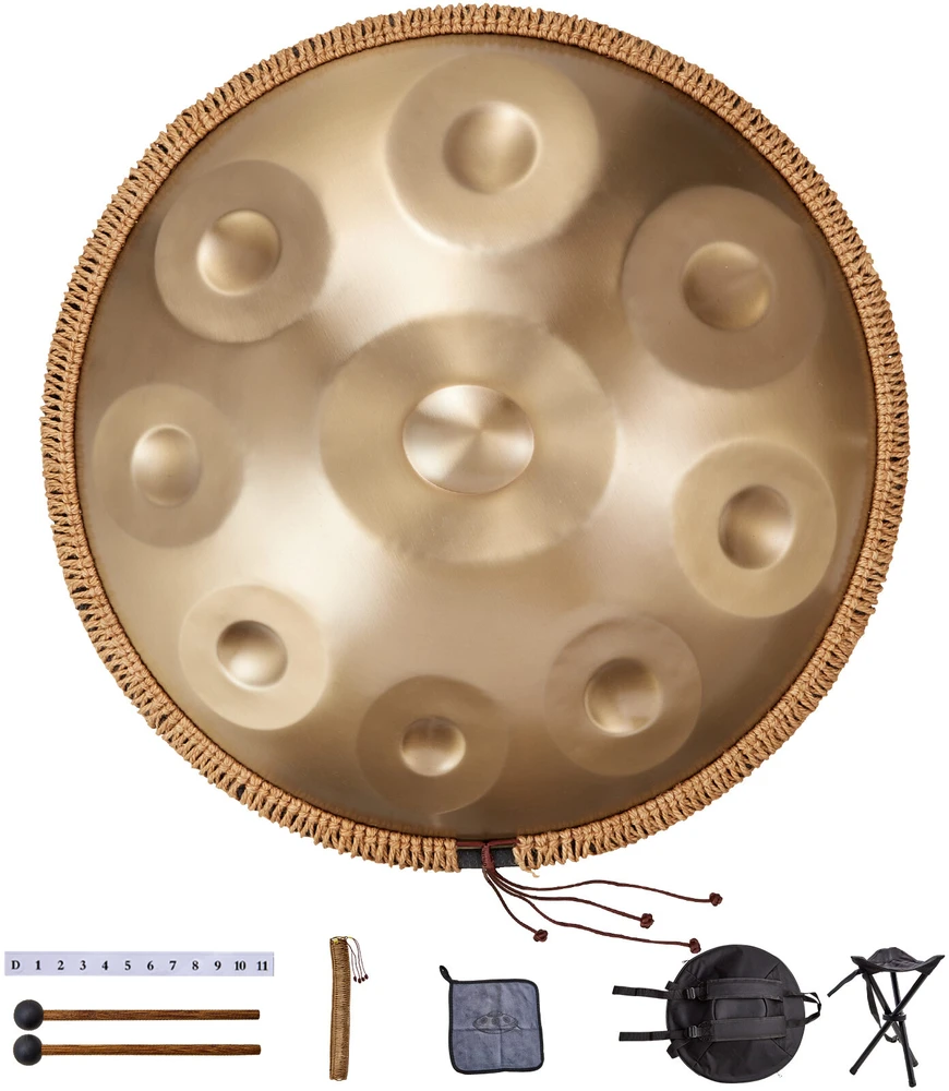 VEVOR 22 cm 9 natų plieno būgnelis su lazdeliu