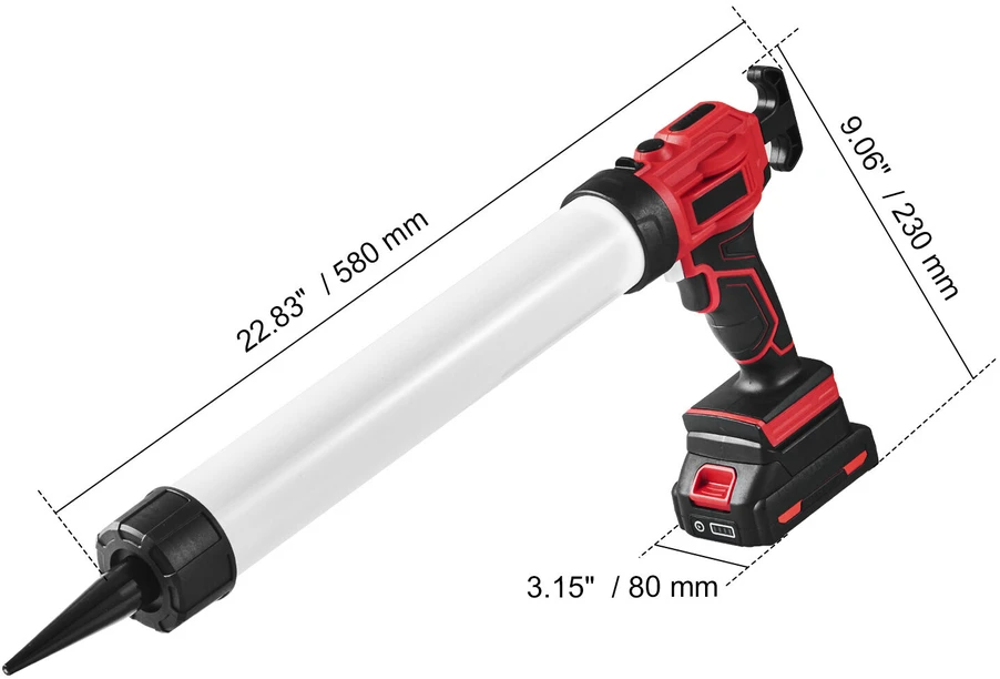 VEVOR 20V belaidis elektrinis glaisto pistoletas