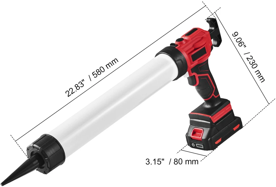 VEVOR 20V belaidis elektrinis glaisto pistoletas