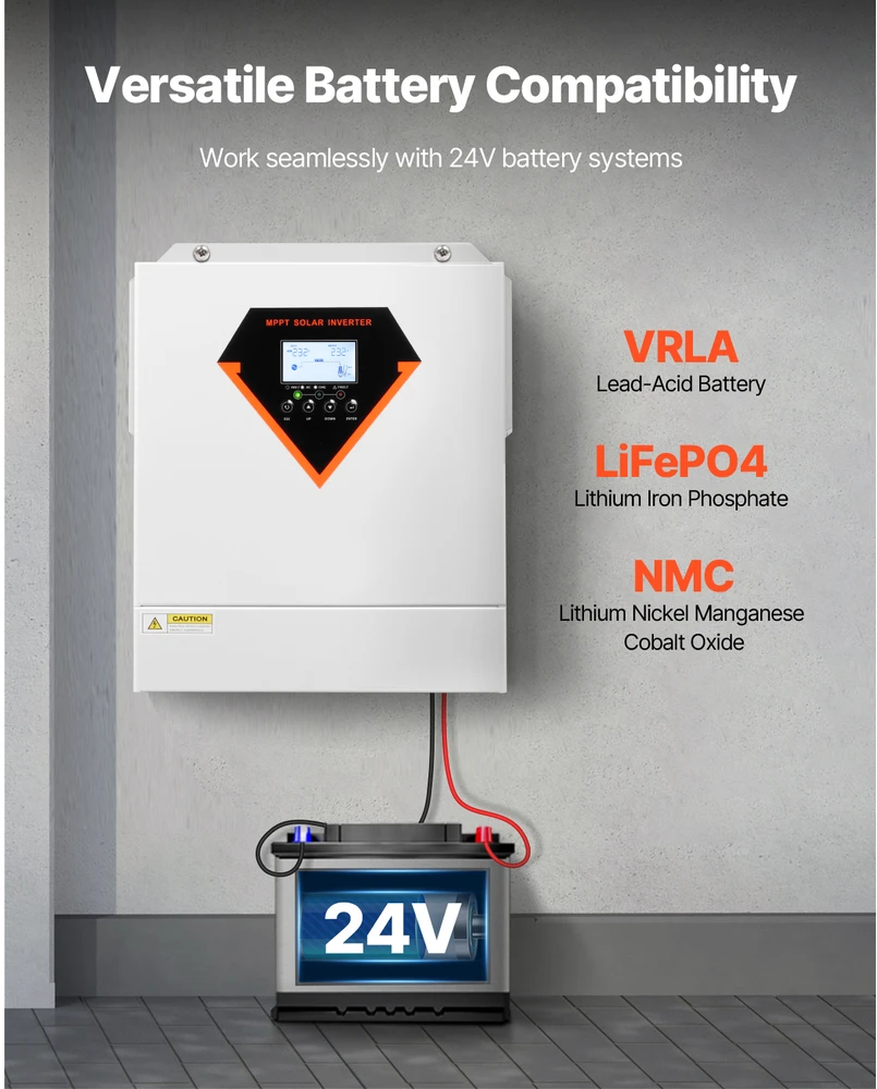 VEVOR Hibridinis saulės inverteris įkroviklis 3500W