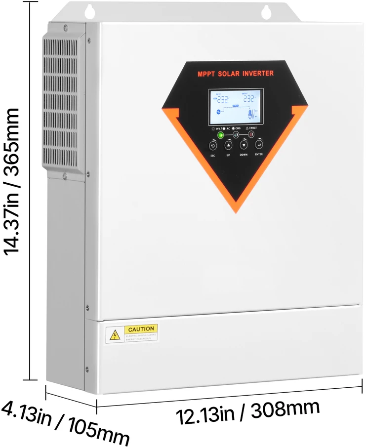 VEVOR Hibridinis saulės inverteris įkroviklis 3500W