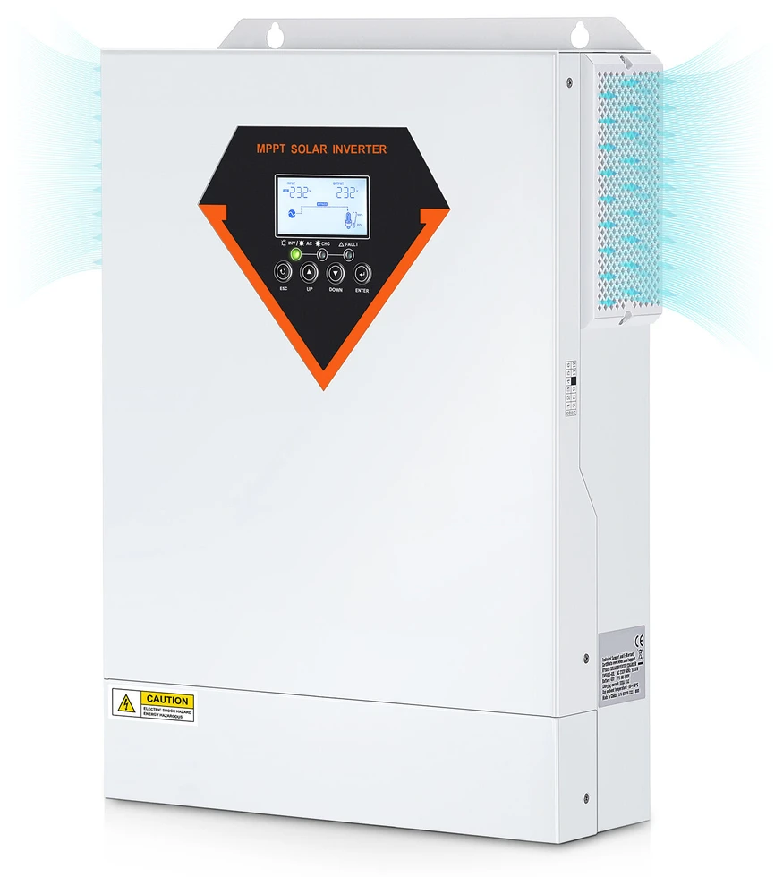 VEVOR Hibridinis saulės inverteris kroviklis 5500W 230V su 100A MPPT